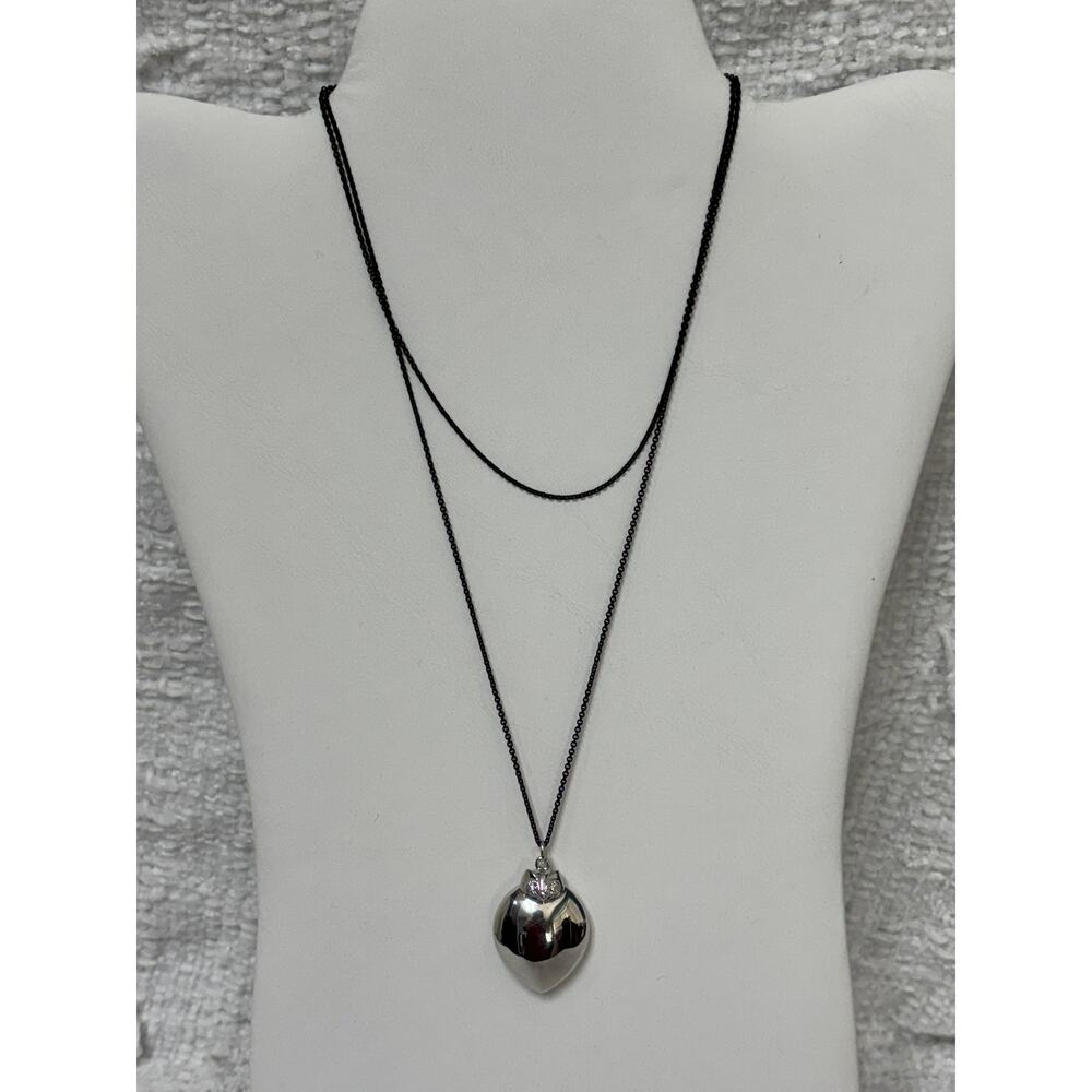 Monica Rich Kosann Sterling Silver Owl Statement Necklace #62560